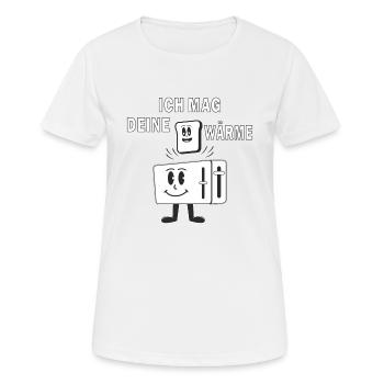TOASTER ICH MAG DEINE WÄRME - Frauen T-Shirt atmungsaktiv - Weiß - Vorne - AI Model Female 172 dark (172cm)