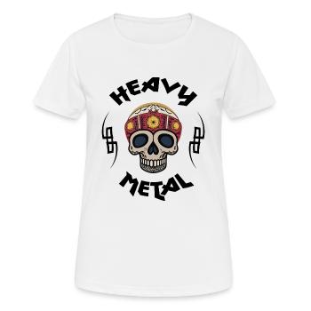 Heavy metal - Women's Breathable T-Shirt - white - Front - AI Model Female 172 dark (172cm)