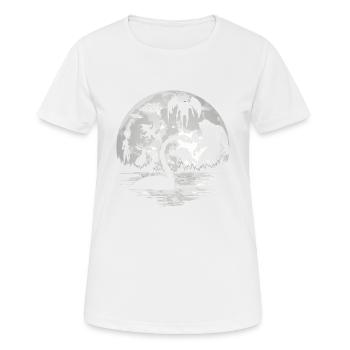 Bigfoot Mothman Jersey Devil Alien Cryptides - T-shirt respirant Femme - blanc - Devant - AI Model Female 172 dark (172cm)