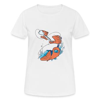Darts High Finish 170 Big Fish - Women's Breathable T-Shirt - white - Front - AI Model Female 172 dark (172cm)