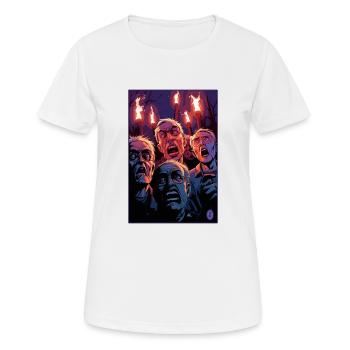 Boomer Mob: Riot with Torches - Women's Breathable T-Shirt - white - Front - AI Model Female 172 dark (172cm)