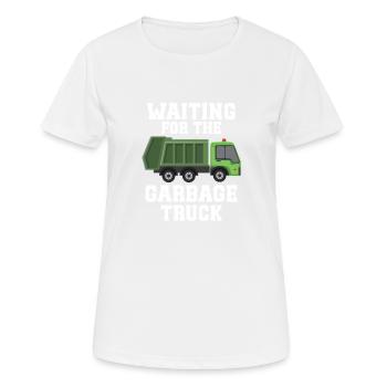 Müllwagen Liebe Müllabfuhr Kind Junge I Geschenk - Frauen T-Shirt atmungsaktiv - Weiß - Vorne - AI Model Female 172 dark (172cm)