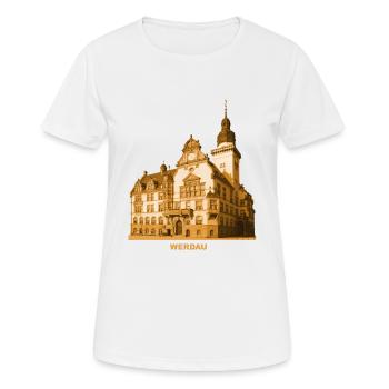Mairie de Werdau, Pleiße, Saxe - T-shirt respirant Femme - blanc - Devant - AI Model Female 172 dark (172cm)
