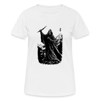Faucheuse sur la montagne : Défi de provocation - T-shirt respirant Femme - blanc - Devant - AI Model Female 172 dark (172cm)