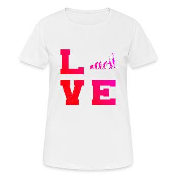 Schlägersport Paddle Racket Paddle Tennis - Frauen T-Shirt atmungsaktiv - Weiß - Vorne - AI Model Female 172 dark (172cm)