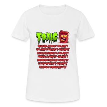 Harmful to you, here's what's toxic - Women's Breathable T-Shirt - white - Front - AI Model Female 172 dark (172cm)