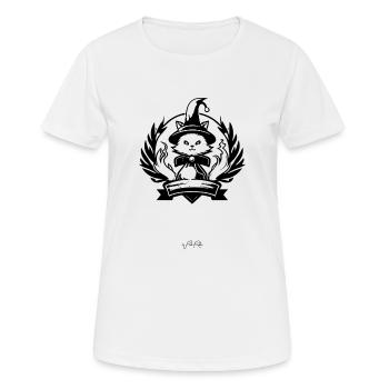 La Guilde des Chats Sorciers - T-shirt respirant Femme - blanc - Devant - AI Model Female 172 dark (172cm)