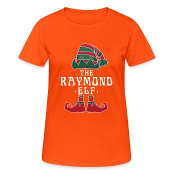 Raymond Elf Familie Passende Gruppe Weihnachten Papa - Frauen T-Shirt atmungsaktiv - Neonorange - Vorne - AI Model Female 172 dark (172cm)