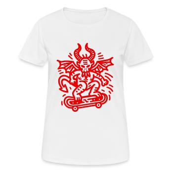 Devil Red - Women's Breathable T-Shirt - white - Front - AI Model Female 172 dark (172cm)