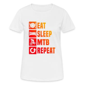 Cyclisme Hommes Cyclisme Cyclisme Femme - T-shirt respirant Femme - blanc - Devant - AI Model Female 172 dark (172cm)