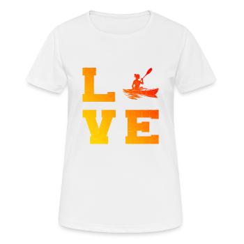 Kayak Kayak Femmes Canoë Hommes Kayak - T-shirt respirant Femme - blanc - Devant - AI Model Female 172 dark (172cm)
