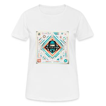 pas de flux donné 11 - T-shirt respirant Femme - blanc - Devant - AI Model Female 172 dark (172cm)