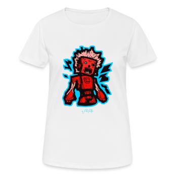 Mélancolie technologique, type d’agonie robotique - T-shirt respirant Femme - blanc - Devant - AI Model Female 172 dark (172cm)
