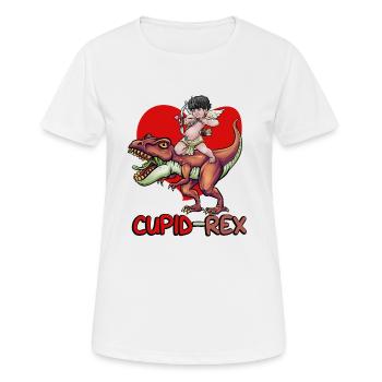 Cupid Armor T Rex Heart Valentinstag Cupid Rex - Frauen T-Shirt atmungsaktiv - Weiß - Vorne - AI Model Female 172 dark (172cm)
