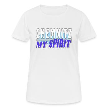 CHEMNITZ MON - T-shirt respirant Femme - blanc - Devant - AI Model Female 172 dark (172cm)