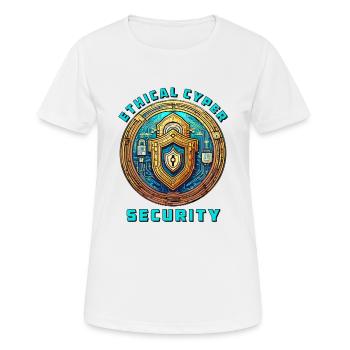 Ethical Cyber Security - Women's Breathable T-Shirt - white - Front - AI Model Female 172 dark (172cm)