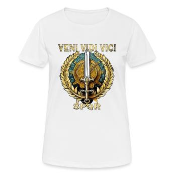 ROMA VENI VIDI VICI - T-shirt respirant Femme - blanc - Devant - AI Model Female 172 dark (172cm)