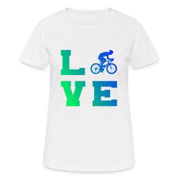 Vélo de route Hommes Vélo de route Vélo de route Vélo de route - T-shirt respirant Femme - blanc - Devant - AI Model Female 172 dark (172cm)