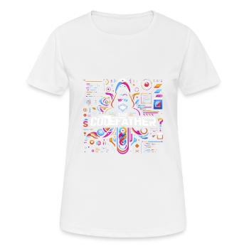 The Codefather 6 - Women's Breathable T-Shirt - white - Front - AI Model Female 172 dark (172cm)