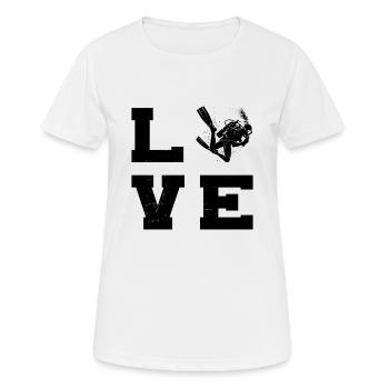 Scuba Taucher Diving Diver Taucher Tauchen - Women's Breathable T-Shirt - white - Front - AI Model Female 172 dark (172cm)