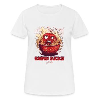 Ramen est décevant et ennuyeux - T-shirt respirant Femme - blanc - Devant - AI Model Female 172 dark (172cm)