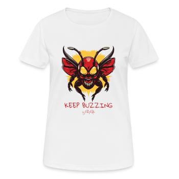 continue de fredonner, abeille monstre, l'abeille monstre - T-shirt respirant Femme - blanc - Devant - AI Model Female 172 dark (172cm)