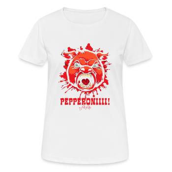 Le porc au pepperoni - T-shirt respirant Femme - blanc - Devant - AI Model Female 172 dark (172cm)