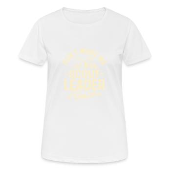 Autorité du chef scout : Le T-shirt Voice - T-shirt respirant Femme - blanc - Devant - AI Model Female 172 dark (172cm)