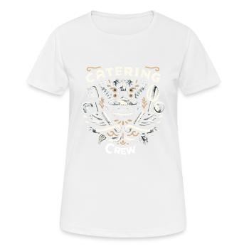 Equipe de restauration 5 - T-shirt respirant Femme - blanc - Devant - AI Model Female 172 dark (172cm)