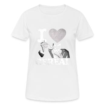 I Love Cereal 6 - Women's Breathable T-Shirt - white - Front - AI Model Female 172 dark (172cm)