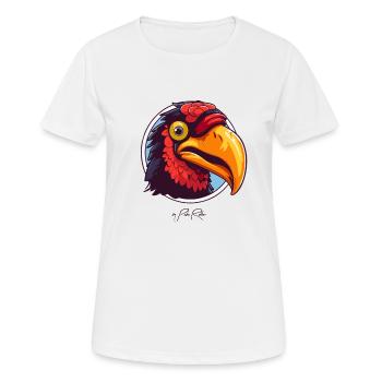 Jungle, Forêt Tropicale, Poulet, Oiseau, Toucan - T-shirt respirant Femme - blanc - Devant - AI Model Female 172 dark (172cm)