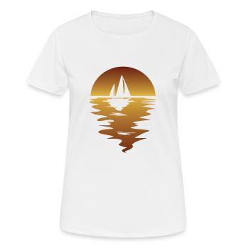 Sailing Ship Sailing Sailing Sailing Sailing Sailboat - Women's Breathable T-Shirt - white - Front - AI Model Female 172 dark (172cm)