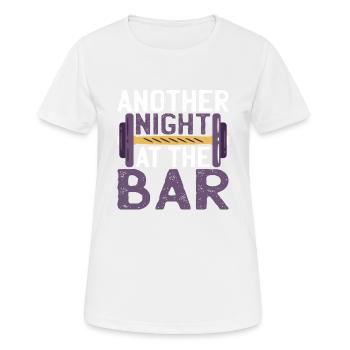 Une autre nuit au bar - T-shirt respirant Femme - blanc - Devant - AI Model Female 172 dark (172cm)