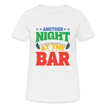 Une autre nuit au bar 2 - T-shirt respirant Femme - blanc - Devant - AI Model Female 172 dark (172cm)