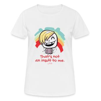 Cartoon, that's not an insult to me, LGBTQ - Women's Breathable T-Shirt - white - Front - AI Model Female 172 dark (172cm)