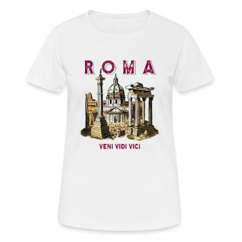 ROMA VENI VIDI VICI - Frauen T-Shirt atmungsaktiv - Weiß - Vorne - AI Model Female 172 dark (172cm)