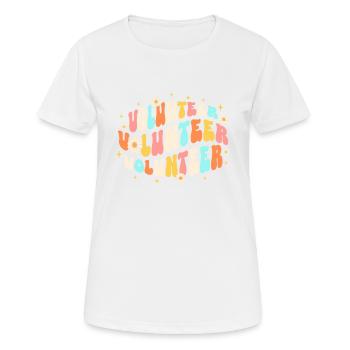Escouade de bénévoles - T-shirt respirant Femme - blanc - Devant - AI Model Female 172 dark (172cm)