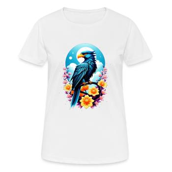 aigle - embleme des usa - T-shirt respirant Femme - blanc - Devant - AI Model Female 172 dark (172cm)