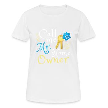 Mr. Home Owner - Frauen T-Shirt atmungsaktiv - Weiß - Vorne - AI Model Female 172 dark (172cm)