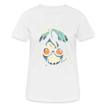 Ein Cartoon-Comic-Manga-Bösewicht - Frauen T-Shirt atmungsaktiv - Weiß - Vorne - AI Model Female 172 dark (172cm)