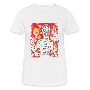 Evil horror has arrived in the city - Women's Breathable T-Shirt - white - Front - AI Model Female 172 dark (172cm)