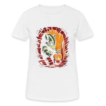 Der Stinktier mit der Lampe im Verlies - Frauen T-Shirt atmungsaktiv - Weiß - Vorne - AI Model Female 172 dark (172cm)