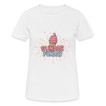 GLACE - T-shirt respirant Femme - blanc - Devant - AI Model Female 172 dark (172cm)