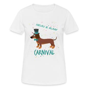 Gentleman, Teckel, Carnaval, Carnaval, Helau Alaaf - T-shirt respirant Femme - blanc - Devant - AI Model Female 172 dark (172cm)