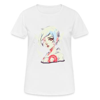 Fille chaude comme moi, Art de fille d’anime - T-shirt respirant Femme - blanc - Devant - AI Model Female 172 dark (172cm)
