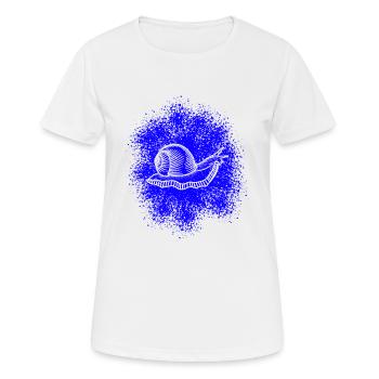 Schnecke mit Schneckenhaus - Frauen T-Shirt atmungsaktiv - Weiß - Vorne - AI Model Female 172 dark (172cm)