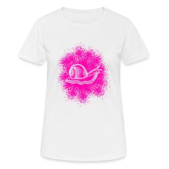 Süße Schnecke mit Schneckenhaus - Frauen T-Shirt atmungsaktiv - Weiß - Vorne - AI Model Female 172 dark (172cm)
