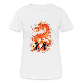 dragon - T-shirt respirant Femme - blanc - Devant - AI Model Female 172 dark (172cm)