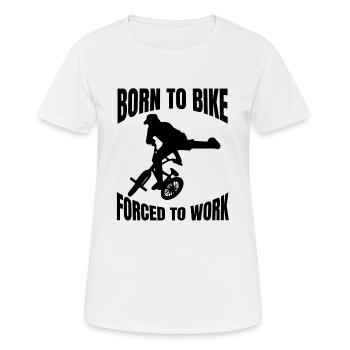 Fahrrad Radfahrer Fahrradfahrer Radeln Radfahren - Frauen T-Shirt atmungsaktiv - Weiß - Vorne - AI Model Female 172 dark (172cm)