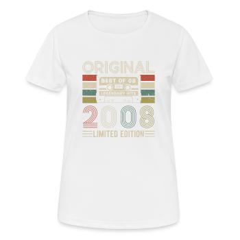 Légendaire 16e anniversaire de 2008 - T-shirt respirant Femme - blanc - Devant - AI Model Female 172 dark (172cm)